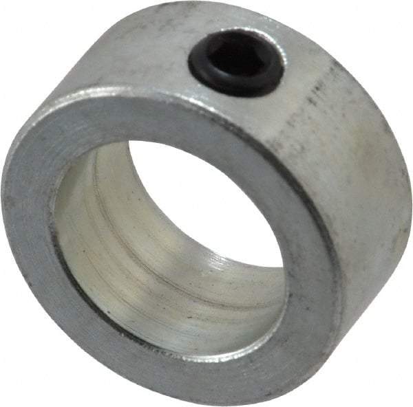 Climax Metal Products - 13/16" Bore, Steel, Set Screw Shaft Collar - 1-1/4" Outside Diam, 9/16" Wide - A1 Tooling