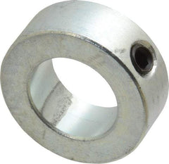 Climax Metal Products - 7/8" Bore, Steel, Set Screw Shaft Collar - 1-1/2" Outside Diam, 9/16" Wide - A1 Tooling