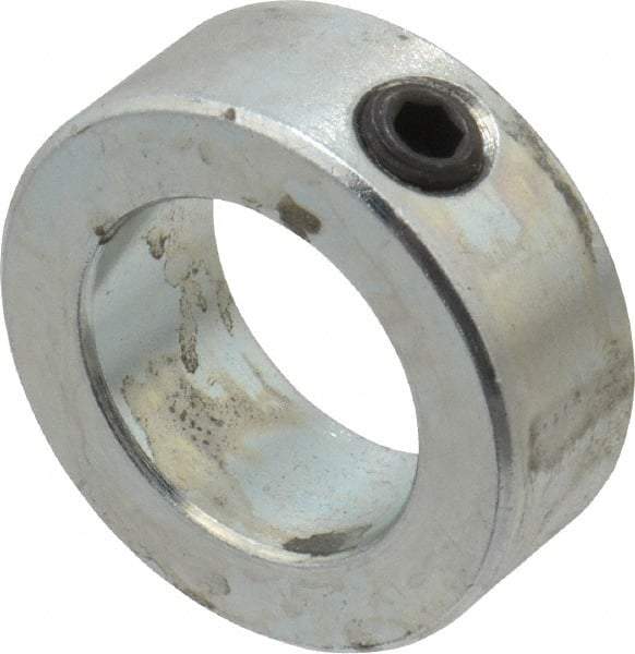 Climax Metal Products - 15/16" Bore, Steel, Set Screw Shaft Collar - 1-1/2" Outside Diam, 9/16" Wide - A1 Tooling