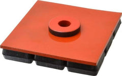 Mason Ind. - 6" Long x 6" Wide x 1" Thick, Neoprene & Steel, Machinery Leveling Pad & Mat - 1,800 Lb Max Load - A1 Tooling