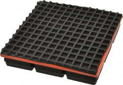 Mason Ind. - 6" Long x 6" Wide x 1-1/4" Thick, Neoprene & Steel, Machinery Leveling Pad & Mat - 1,800 Lb Max Load - A1 Tooling