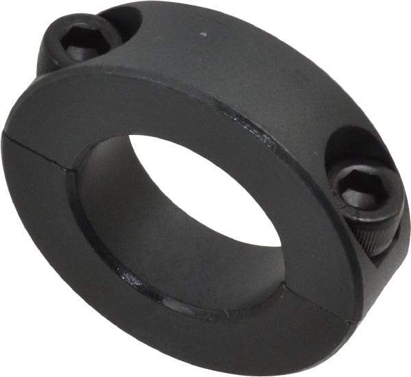 Made in USA - 1" Bore, Steel, Two Piece Shaft Collar - 1-3/4" Outside Diam, 1/2" Wide - A1 Tooling