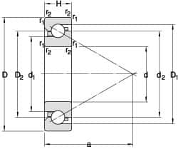 SKF - Radial Ball Bearings Type: Angular Contact Style: Open - A1 Tooling