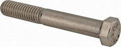 Value Collection - 7/16-14 UNC, 3" Length Under Head Hex Head Cap Screw - Partially Threaded, Grade 316 Stainless Steel, Uncoated, 5/8" Hex - A1 Tooling