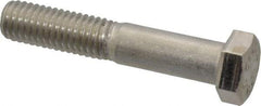 Value Collection - 1/2-13 UNC, 2-3/4" Length Under Head Hex Head Cap Screw - Partially Threaded, Grade 316 Stainless Steel, Uncoated, 3/4" Hex - A1 Tooling