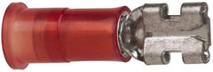 3M - 22 to 18 AWG, Nylon, Partially Insulated, Female Wire Disconnect - 3/16 Inch Wide Tab, Red, RoHS 2011/65/EU Compliant - A1 Tooling