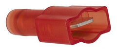 3M - 22 to 18 AWG, Nylon, Fully Insulated, Male Wire Disconnect - 1/4 Inch Wide Tab, Red, RoHS 2011/65/EU Compliant - A1 Tooling