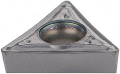 Iscar - TCMT2-1 SM Grade IC908 Carbide Turning Insert - TiAlN Finish, 60° Triangle, 1/4" Inscr Circle, 3/32" Thick, 1/64" Corner Radius - A1 Tooling