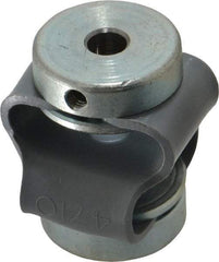 Huco - 3/16" Max Bore Diam, Flexible Flex P Double Loop Coupling - 27mm OD, Polyurethane - A1 Tooling