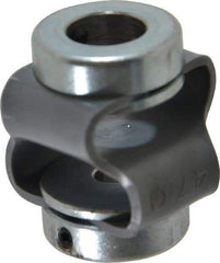 Huco - 3/8" Max Bore Diam, Flexible Flex P Double Loop Coupling - 27mm OD, Polyurethane - A1 Tooling