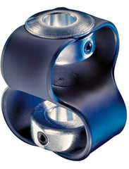 Huco - 7/16" Max Bore Diam, Flexible Flex P Double Loop Coupling - 54mm OD, Polyurethane - A1 Tooling