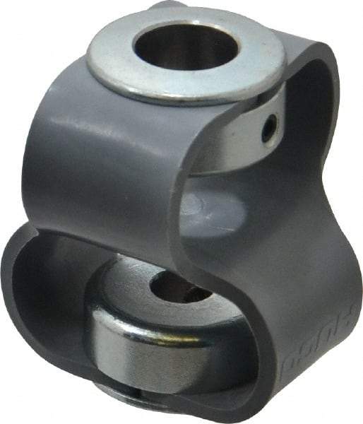 Huco - 1/2" Max Bore Diam, Flexible Flex P Double Loop Coupling - 48mm OD, Polyurethane - A1 Tooling