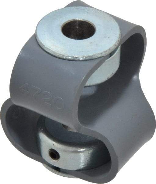 Huco - 3/8" Max Bore Diam, Flexible Flex P Double Loop Coupling - 48mm OD, Polyurethane - A1 Tooling