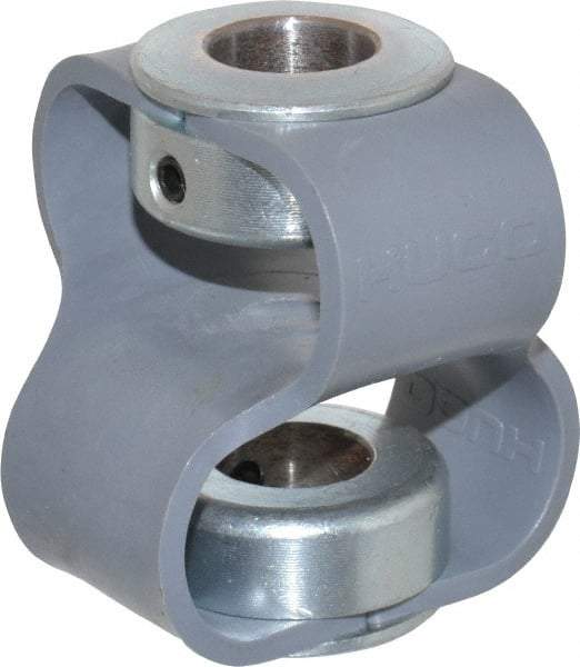 Huco - 1/2" Max Bore Diam, Flexible Flex P Double Loop Coupling - 48mm OD, Polyurethane - A1 Tooling