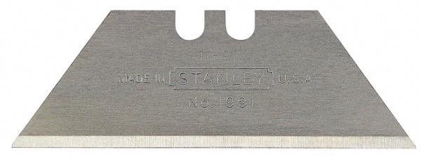 Stanley - 5 Piece Carbon Steel Utility Knife Blade - 2" OAL, 0.017" Blade Thickness - A1 Tooling