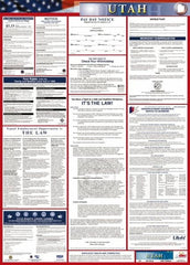 NMC - 24" Wide x 40" High Laminated Paper Labor Law Information Poster - Utah Jurisdiction, 0.03" Thick, English - A1 Tooling