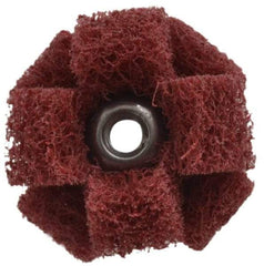 Standard Abrasives - 3" Diam Unmounted Buffing Wheel - 1 Ply, Scrubber Wheel, Medium Grade - A1 Tooling