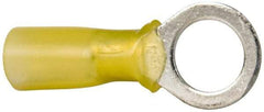 3M - 12-10 AWG Partially Insulated Crimp Connection Circular Ring Terminal - 3/8" Stud, Copper Contact - A1 Tooling