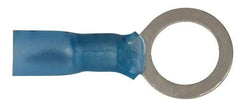 3M - 16-14 AWG Partially Insulated Crimp Connection Circular Ring Terminal - 3/8" Stud, Copper Contact - A1 Tooling