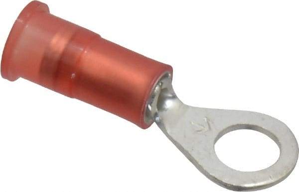 3M - 22-18 AWG Partially Insulated Crimp Connection Circular Ring Terminal - #10 Stud, Copper Contact - A1 Tooling