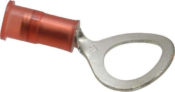 3M - 22-18 AWG Partially Insulated Crimp Connection Circular Ring Terminal - 3/8" Stud, Copper Contact - A1 Tooling