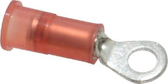 3M - 22-18 AWG Partially Insulated Crimp Connection Circular Ring Terminal - #6 Stud, Copper Contact - A1 Tooling