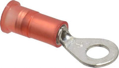 3M - 22-18 AWG Partially Insulated Crimp Connection Circular Ring Terminal - #8 Stud, Copper Contact - A1 Tooling