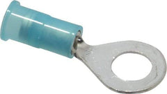 3M - 16-14 AWG Partially Insulated Crimp Connection Circular Ring Terminal - 1/4" Stud, Copper Contact - A1 Tooling