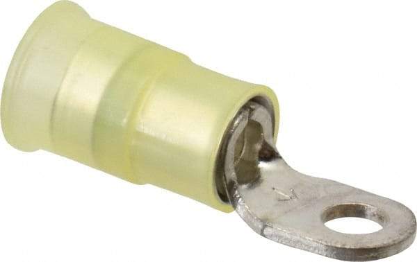 3M - 12-10 AWG Partially Insulated Crimp Connection Circular Ring Terminal - #6 Stud, Copper Contact - A1 Tooling