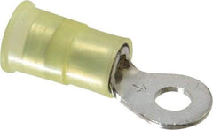 3M - 12-10 AWG Partially Insulated Crimp Connection Circular Ring Terminal - #8 Stud, Copper Contact - A1 Tooling