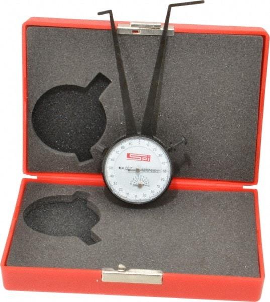 SPI - 1-7/8 to 2-7/8" Inside Dial Caliper Gage - 0.001" Graduation, 0.038mm Accuracy, 3-1/4" Leg Length, Ball Contact Points - A1 Tooling