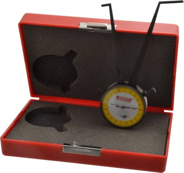 SPI - 2-1/4 to 3-1/4" Inside Dial Caliper Gage - 0.001" Graduation, 0.038mm Accuracy, 3-1/4" Leg Length, Ball Contact Points - A1 Tooling