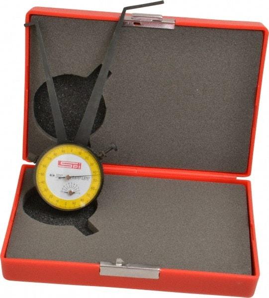 SPI - 2-7/8 to 3-7/8" Inside Dial Caliper Gage - 0.001" Graduation, 0.038mm Accuracy, 3-1/4" Leg Length, Ball Contact Points - A1 Tooling