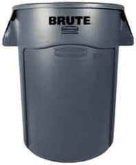 Rubbermaid - 55 Gal Gray Round Trash Can - Polyethylene, None Graphic, 33.2" High, Lid Not Included - A1 Tooling