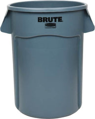 Rubbermaid - 44 Gal Gray Round Trash Can - Polyethylene, 31-1/2" High - A1 Tooling