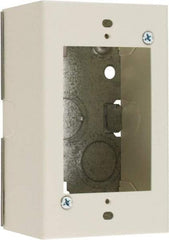 Wiremold - 1 Gang, (2) 1/2" Knockouts, Steel Rectangle Device Box - 4-5/8" Overall Height x 2-7/8" Overall Width x 1-3/4" Overall Depth - A1 Tooling