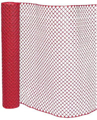 PRO-SAFE - 50' Long x 4' High, Orange Reusable Safety Fence - 1-15/32" x 1-15/32" Mesh - A1 Tooling