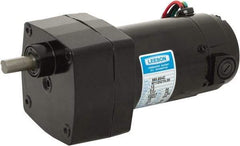 Leeson - 12 Volt, 30 RPM, 60:1 Gear Ratio, Parallel Gearmotor - 30 Frame, 100 Torque, 1/17 hp, TENV Enclosure - A1 Tooling