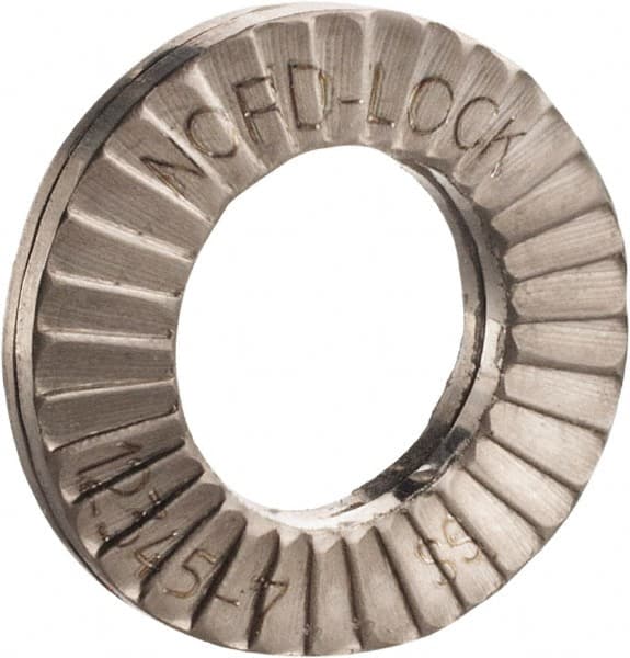 Nord-Lock - 5/16", Uncoated, Stainless Steel Wedge Lock Washer - Grade 316L, 0.336 to 0.344" ID - A1 Tooling