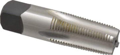 Kennametal - 3/8-18 NPTF Thread, 4 Flute Standard Pipe Tap - 2.56" OAL, 1-1/16" Thread Length, 0.7" Shank Diam, Bright Finish, High Speed Steel - Exact Industrial Supply