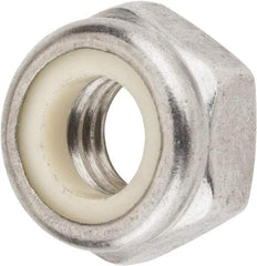 Value Collection - M10x1.50 Metric Coarse 18-8 & Austenitic Grade A2 Hex Lock Nut with Nylon Insert - 10mm High, Uncoated - A1 Tooling