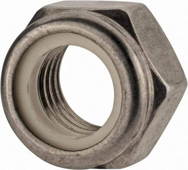 Value Collection - M16x2.00 Metric Coarse 18-8 & Austenitic Grade A2 Hex Lock Nut with Nylon Insert - 16mm High, Uncoated - A1 Tooling