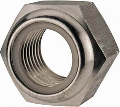 Value Collection - M33x3.50 Metric Coarse 18-8 & Austenitic Grade A2 Hex Lock Nut with Nylon Insert - 33mm High, Uncoated - A1 Tooling