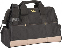 CLC - 22 Pocket Black & Khaki Polyester Tool Bag - 16" Wide x 8-1/2" Deep x 10" High - A1 Tooling