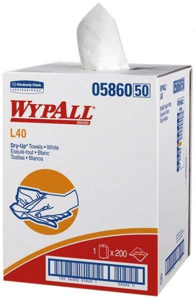 WypAll - Dry General Purpose Wipes - Small Roll, 42" x 19-1/2" Sheet Size, White - A1 Tooling