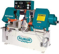 Clausing - 12-3/4 x 12-9/16" Max Capacity, Automatic Variable Speed Pulley Horizontal Bandsaw - 95 to 395 SFPM Blade Speed, 230/460 Volts, 5 hp, 3 Phase - A1 Tooling