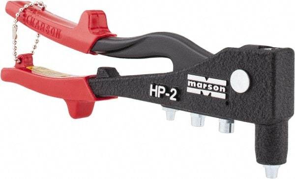 Marson - Right Angle Head Hand Riveter - 3/16" Rivet Capacity - A1 Tooling