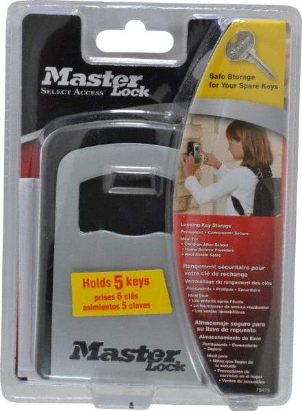 Master Lock - 3-3/8" Wide x 4-5/8" Overall Height, Set-Your-Own Combination, Wall Mount Key Safe - Zinc Lock Body Finish - A1 Tooling