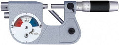 TESA Brown & Sharpe - 1 to 2 Inch Range, 0.0001 Inch Graduation, Friction and Locknut Thimble, Mechanical Indicating Micrometer - Accurate to 0.0001 Inch, Carbide-Tipped Measuring Face, Includes Plastic Case - A1 Tooling