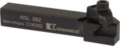 Kennametal - Internal/External Thread, Left Hand Cut, 3/8" Shank Width x 3/8" Shank Height Indexable Threading Toolholder - 2-1/2" OAL, N.2L Insert Compatibility, NS Toolholder, Series Top Notch - A1 Tooling